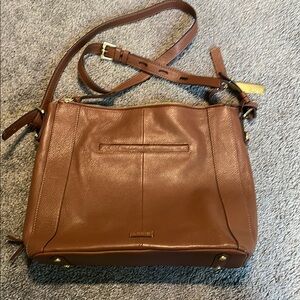 Lodis Brown Leather Shoulder Bag